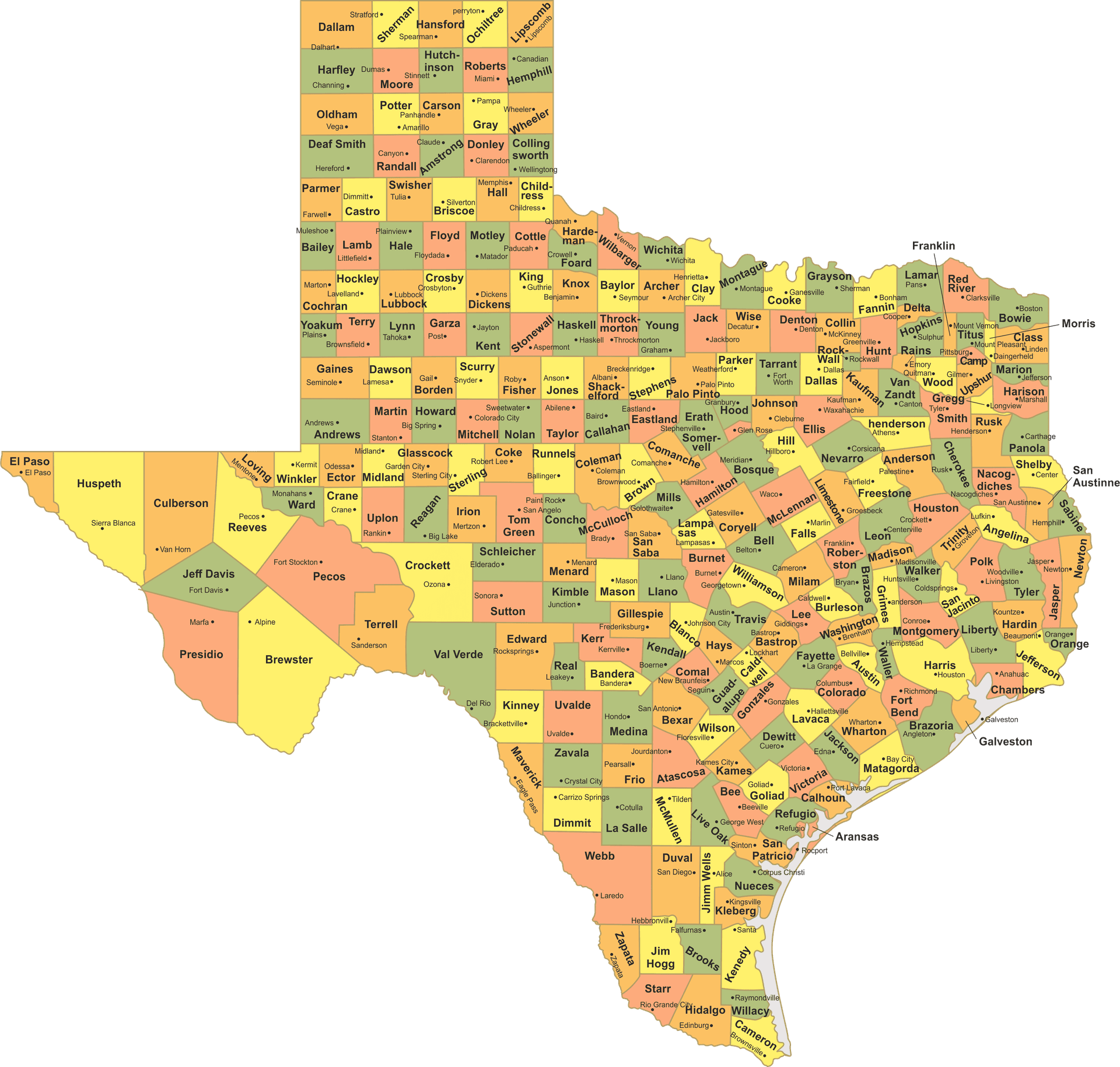 Texas map