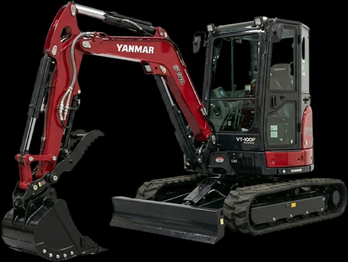 Yanmar SV40 Mini Excavator (18-inch Bucket + Hydraulic Thumb)